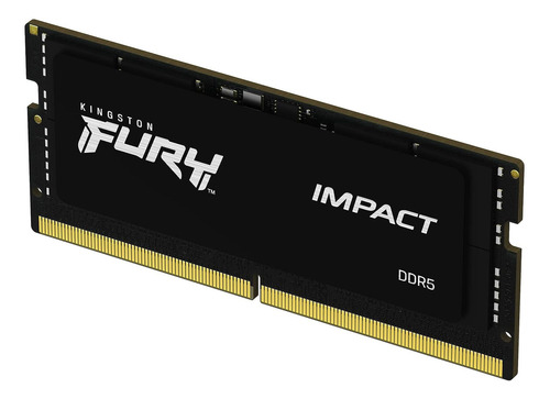 Memoria Ram Kingston Fury Ddr5 16gb Sodimm Negra 5600 Mhz