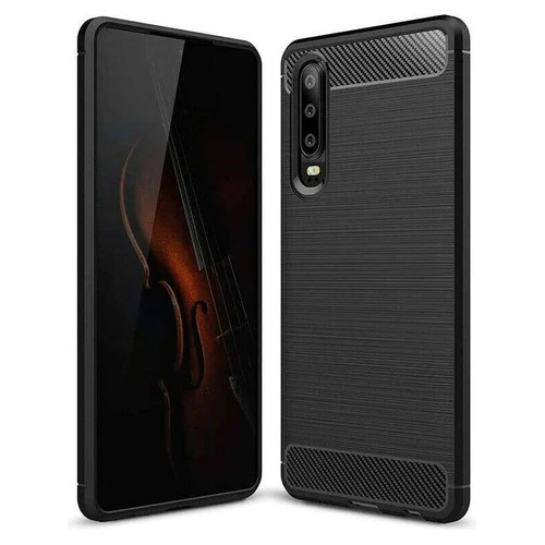 Funda Tpu Antigolpe Fiber Carbon Para Huawei P30