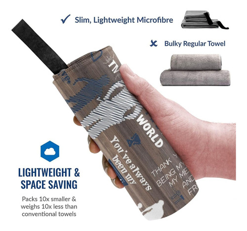 Toalla De Microfibra Rápida Para Hombre, Regalo De Cumpleaño