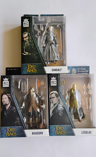 Figura Gandalf (el Señor De Los Anillos) Bst Axn Pack 3 Figu (Usado)