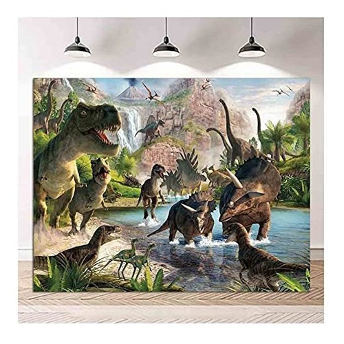 Jurassic Park Fondo Fotografia Diseño Dinosaurio 3d Niño