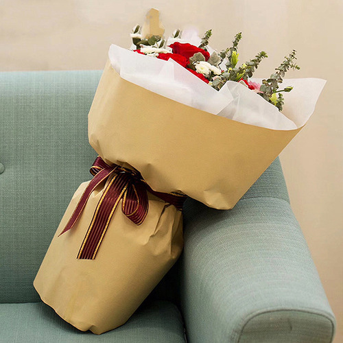 Papel Para Envolver Regalos Con Flores, 50 Hojas