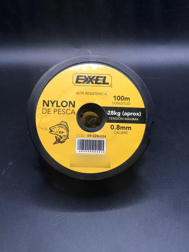 Nylon Para Pescar O.80 Mm X 100 Mts