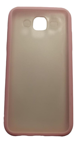 Funda Delgada Esmerilada Borde Color Para Samsung J5 2015 