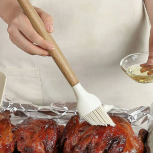 Pincel Culinário Multiuso De Silicone Untar Forma Sortido