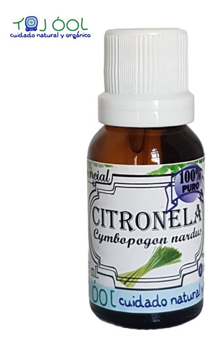 Aceite Esencial Citronela 100% Puro Natural Orgá 15ml F