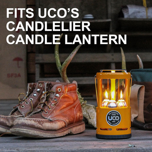 Kit De Velas Uco, Para Linternas, 3.5 Pulgadas, 3 Piezas