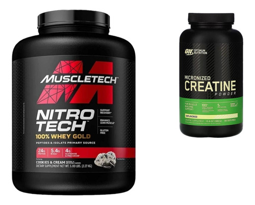 Nitro Tech 5lbs + Creatina 5g 60ser - L a $57991