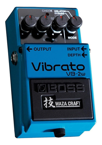 Pedal Boss Vibrado Efeito Para Guitarra Vb-2w Waza Craft