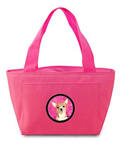 Caroline's Treasures Rdr3020pk-8808 Pink Chihuahua Lunch Ba