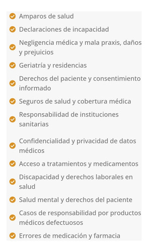 Abogado Especialista En Derecho De La Salud - Amparos