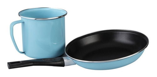 Imagen 2 de 5 de Batería De Cocina Milenia 8 Piezas Cinsa Azul Aqua Bay