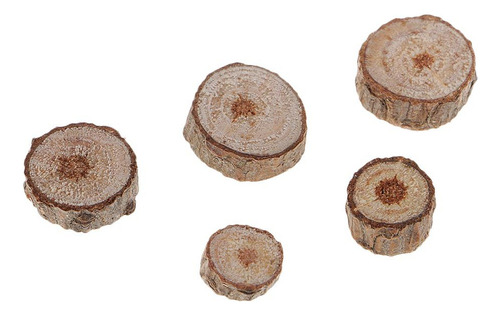 100 Piezas De De Troncos De Árboles En Rodajas Rústicas