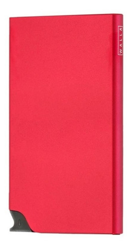 Tarjetero Walla Wallets - Card Slider Fire - Rojo