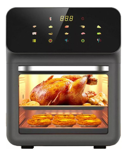 Freidora De Aire Digital Multifuncional Air Fryer 10l,negro