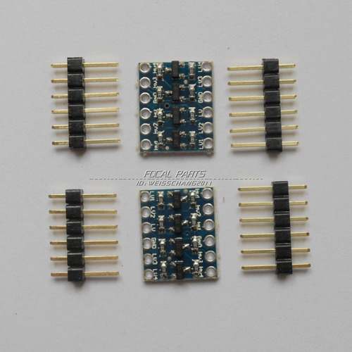 2pcs 4 Canal I2c Cii Lógica Convertidor De Nivel Bidireccion