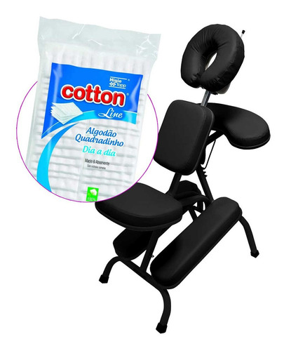 Imagem 1 de 4 de Cadeira Quick Massage Shiatsu Black Dobrável Legno, Algodão