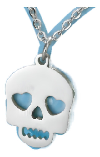 Ghost Store Lm Collar Cráneo Enamorado Minimalista Acero 
