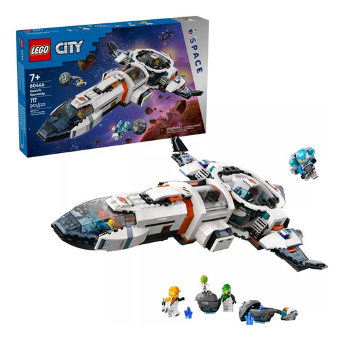 Brinquedo modular Lego City Galactic Ship para crianças 60446