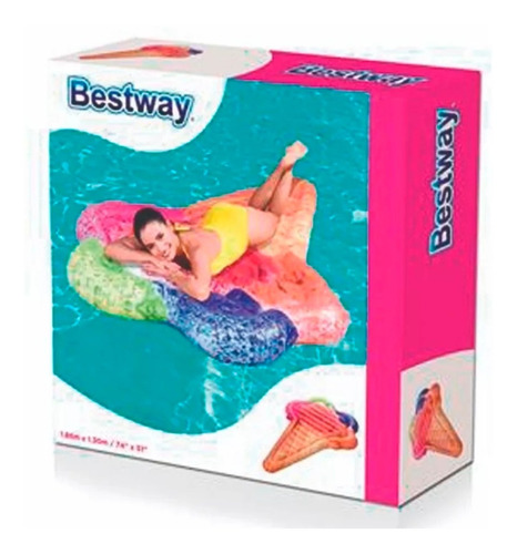Imagen 2 de 8 de Colchoneta Inflable Helado Cucurucho Bestway 43183 Full