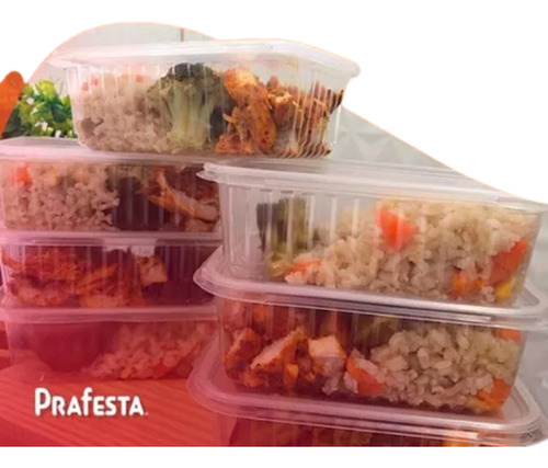 Pote Descartável 250ml Fit Microondas Freezer Marmita 144un