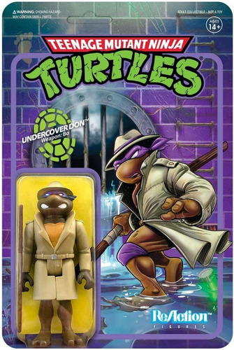 Undercover Donatello Espía Super 7 Reaction Tortugas Ninja