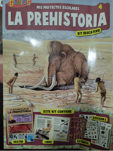 Revista Genios Kit Escolar Prehistoria 