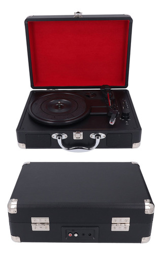 Tocadiscos Retro Con Tocadiscos Vintage Bt Usb 33 45 78 Rpm
