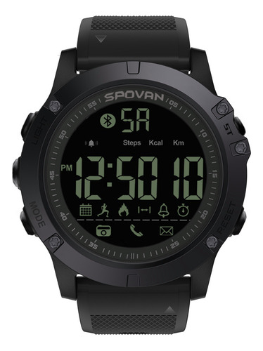 Reloj Smartwatch para adultos, impermeable, para deportes al aire libre, color negro