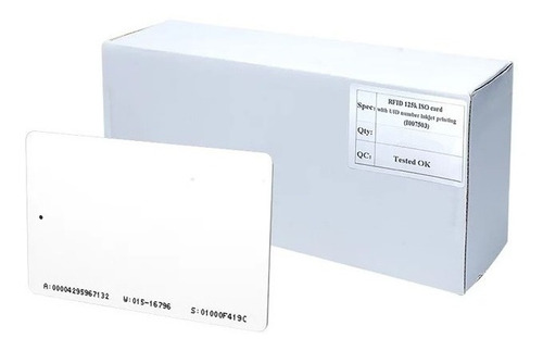 Imagem 5 de 5 de Cartão Pvc Proximidade Iso Rfid 125khz - 100 Unidades