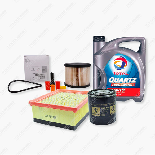 Kit 3 Filtros + Aceite Peugeot 207 2.0 Hdi 8v Original