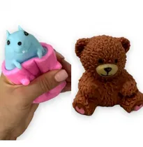Comprar Combo Squishy Ardilla + Squishy Osito Anti Stress