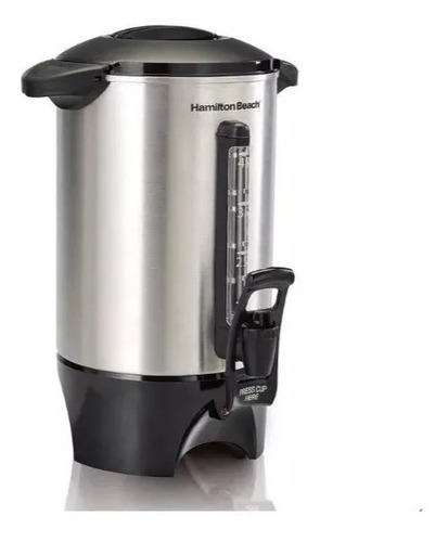 Cafetera Acero Inoxidable Doble Llave De Urna 45 Tazas