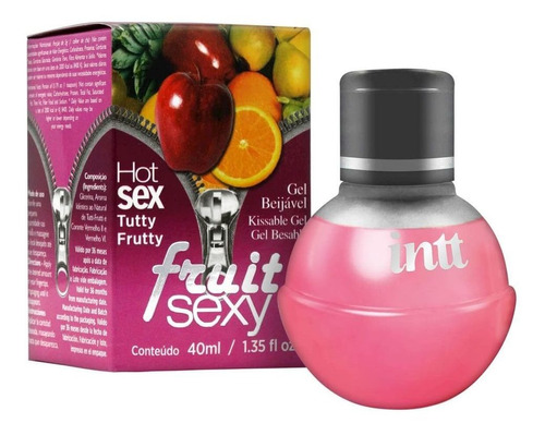 Gel Comestível Excitante Fruit Sexy Tutti Frutti - Intt 40ml