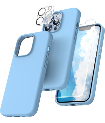 Funda Tocol 5 En 1 Para iPhone 13 Pro Max-sierra Azul