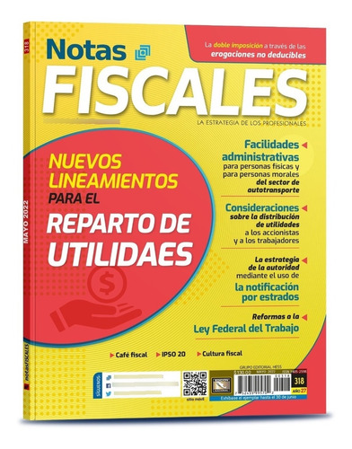 Revista Notas Fiscales 318 Mayo 2022 Formato Impreso