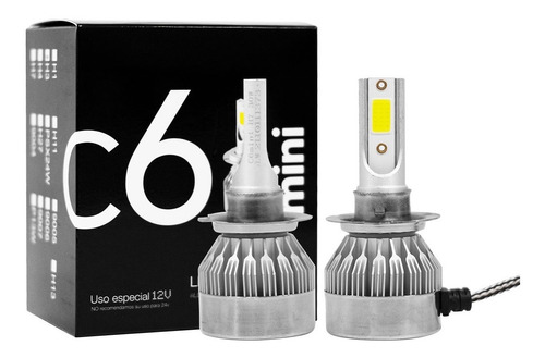 Kit Led C6 - Mini Faro Auto Moto Tecnologia Alemana H4 