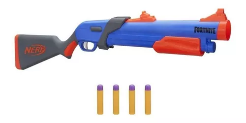 Arma Fortnite Nerf Ts Vermelha 12 Shotgun Hasbro Original