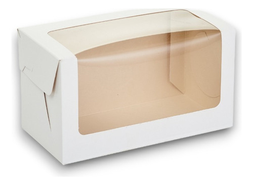 Caja C/ Visor Pvc 18x9x10 Cm (x50 U.) Porción - 051 Bauletto