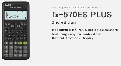 . Calculadora Casio Fx570 Es Plus 2 Generación Color Negro
