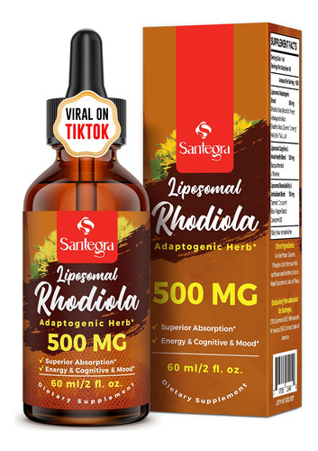 Suplemento Liposomal De 500 Mg De Rhodiola Rosea, Rhodiola N