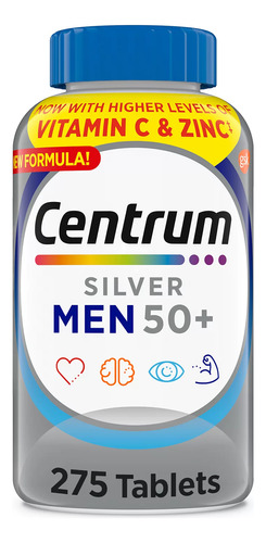 Centrum Silver Men +50 Multivitaminas 275 Pastillas