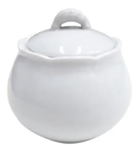 Azucarera Mesa Blanca Porcelana Tsuji 1800 Redonda C/ Tapa 