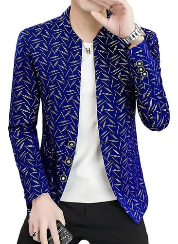 Blazer Traje Sacos Slim Fit Estilo Coreana For Caballeros