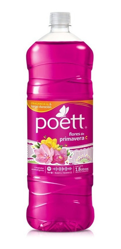 Limpiador De Pisos Poett Flores De Primavera 1,8 L