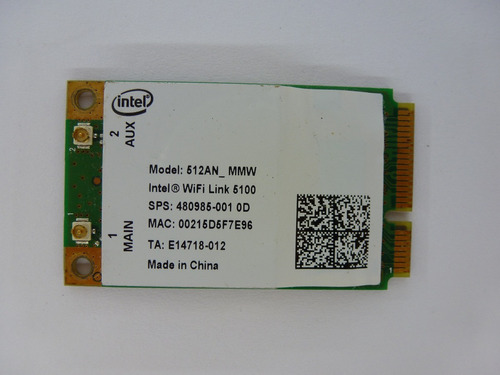 Placa Wireless Intel 512an_mmw Notebook Toshiba LG Acer Cce