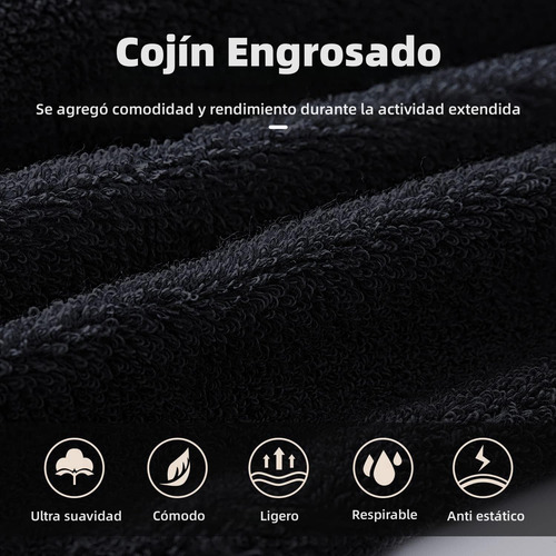 6 Pares Calcetines Deportivos Antideslizantes Largos Algodón