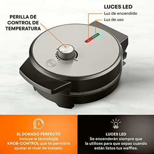 Masterchef | Waflera Belga Redonda | Acabados En Acero