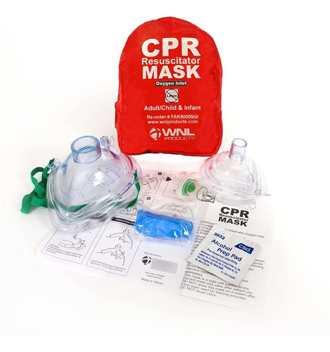 Wnl Products Cpr Rescue Mask, Adult/child  Infant Pocket Res