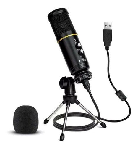Microfono Usb C/pie De Escritorio Ideal Youtube / Podcasting